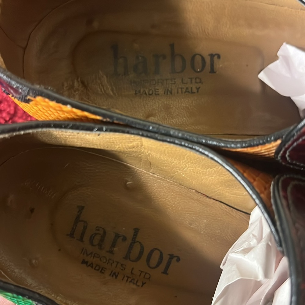 harbor Imports LTD, Made in Italy Patchwork leather shoes size 10 Men’s - Picture 7 of 17